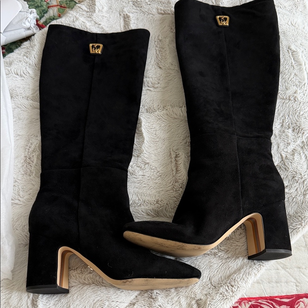 Sam Edelman Elegant Black Knee-High Boots